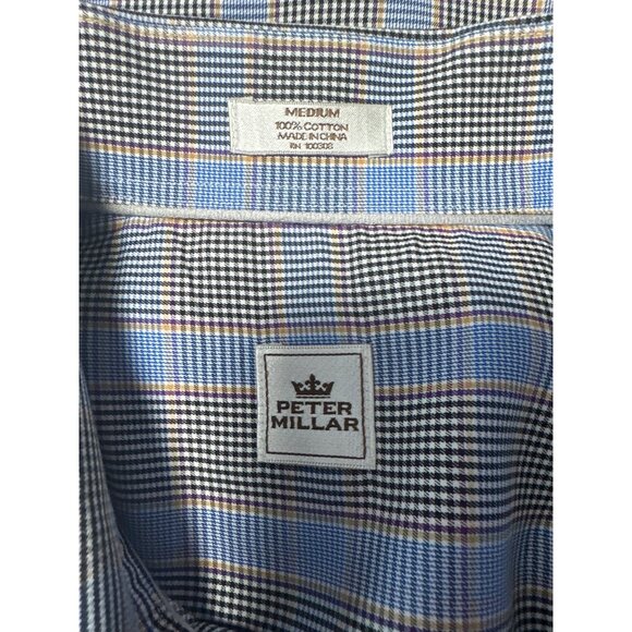 Peter Millar Long Sleeve Button Front Dress Shirt Size M - Picture 4 of 9